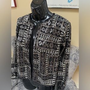 VTG Bob Mackie Wearable Art Sequin Jacket NWT Size 8